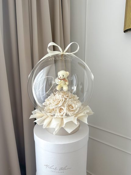 beer in ballon - bear balloon - beer - stuffed balloon - gevulde ballon - knuffel ballon - cuddly toy - teddy bear - kraam cadeau
