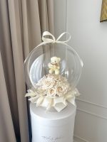 beer in ballon - bear balloon - beer - stuffed balloon - gevulde ballon - knuffel ballon - cuddly toy - teddy bear - kraam cadeau