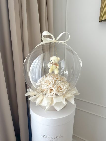 beer in ballon - bear balloon - beer - stuffed balloon - gevulde ballon - knuffel ballon - cuddly toy - teddy bear - kraam cadeau