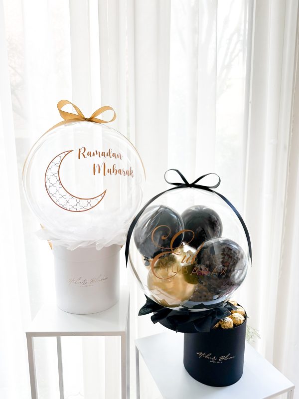 bubble balloon - gift box - stuffed balloon - ballonnen in ballon - ramadan - eid - mubarak