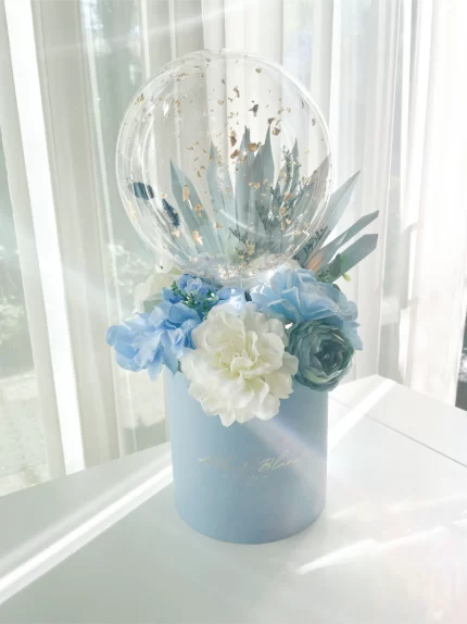 Flower Balloon Box Blauw