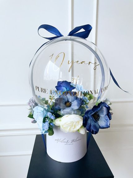 flower balloon - stuffed balloon - bloem ballon - bloem in ballon - bloemen in ballon - flowers in balloon