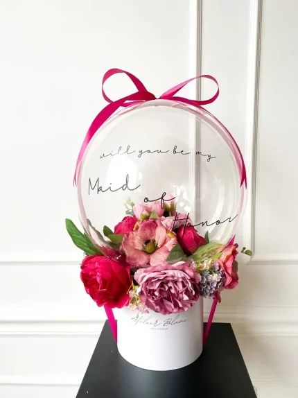 flower balloon - stuffed balloon - bloem ballon - bloem in ballon - bloemen in ballon - flowers in balloon
