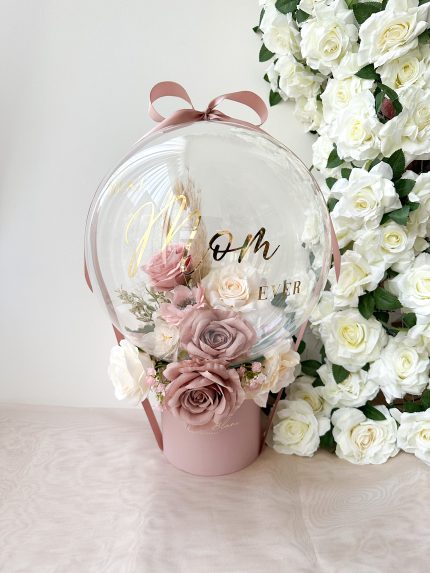 flower balloon - stuffed balloon - bloem ballon - bloem in ballon - bloemen in ballon - flowers in balloon