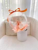 Flower Balloon Gift Box Small Oranje