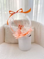 Flower Balloon Gift Box Small Oranje