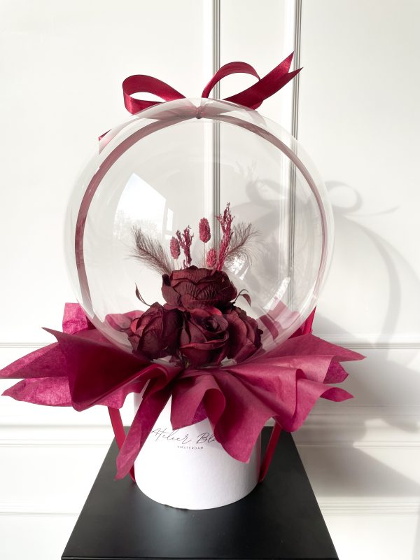 flower balloon - stuffed balloon - bloem ballon - bloem in ballon - bloemen in ballon - flowers in balloon