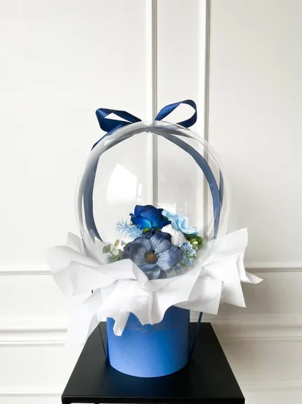 flower balloon - stuffed balloon - bloem ballon - bloem in ballon - bloemen in ballon - flowers in balloon