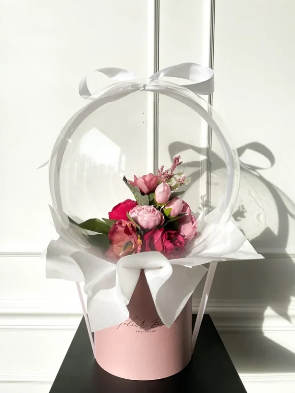 flower balloon - stuffed balloon - bloem ballon - bloem in ballon - bloemen in ballon - flowers in balloon