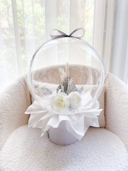 flower balloon - stuffed balloon - bloem ballon - bloem in ballon - bloemen in ballon - flowers in balloon