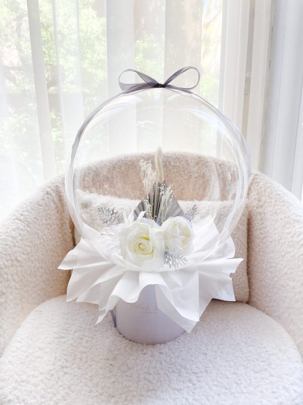 flower balloon - stuffed balloon - bloem ballon - bloem in ballon - bloemen in ballon - flowers in balloon