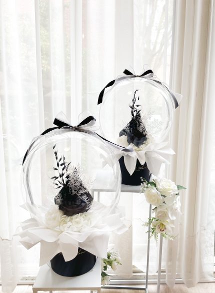 flower balloon - stuffed balloon - bloem ballon - bloem in ballon - bloemen in ballon - flowers in balloon
