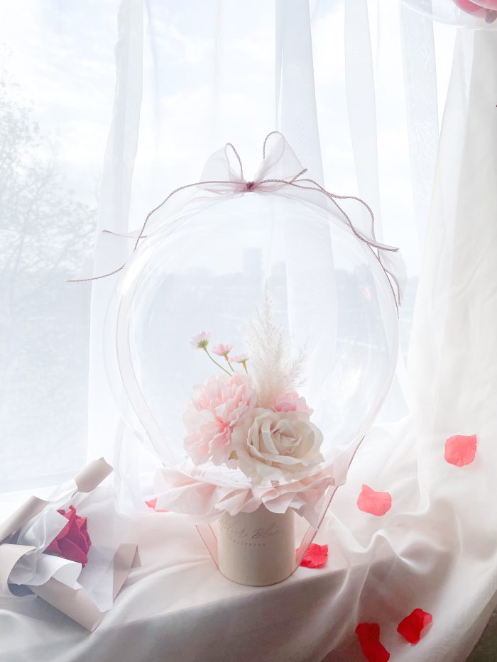 flower balloon - stuffed balloon - ballon - vday - valentijnsdag - valentine's day