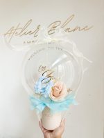 flower balloon - stuffed balloon - bloem ballon - bloem in ballon - bloemen in ballon - flowers in balloon
