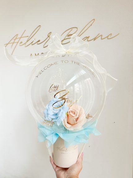 flower balloon - stuffed balloon - bloem ballon - bloem in ballon - bloemen in ballon - flowers in balloon