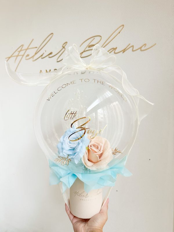 flower balloon - stuffed balloon - bloem ballon - bloem in ballon - bloemen in ballon - flowers in balloon