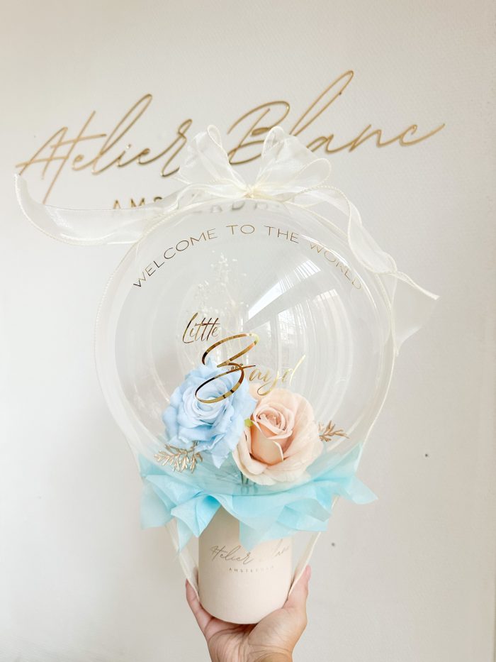 flower balloon - stuffed balloon - bloem ballon - bloem in ballon - bloemen in ballon - flowers in balloon