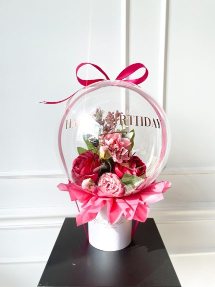 flower balloon - stuffed balloon - bloem ballon - bloem in ballon - bloemen in ballon - flowers in balloon