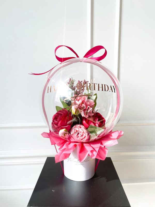 flower balloon - stuffed balloon - bloem ballon - bloem in ballon - bloemen in ballon - flowers in balloon