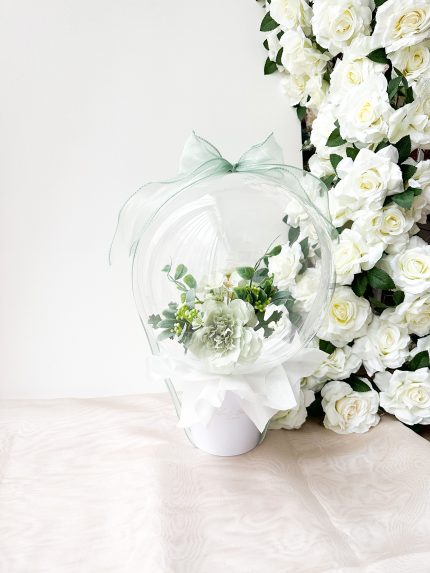 flower balloon - stuffed balloon - bloem ballon - bloem in ballon - bloemen in ballon - flowers in balloon