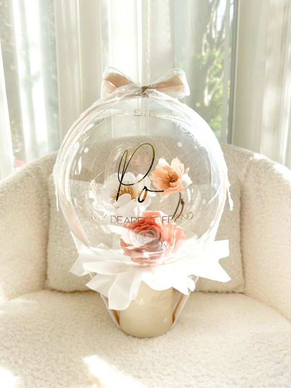 flower balloon - stuffed balloon - bloem ballon - bloem in ballon - bloemen in ballon - flowers in balloon
