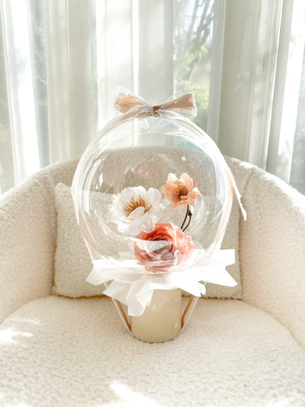 flower balloon - stuffed balloon - bloem ballon - bloem in ballon - bloemen in ballon - flowers in balloon
