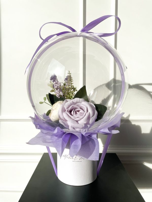 flower balloon - stuffed balloon - bloem ballon - bloem in ballon - bloemen in ballon - flowers in balloon