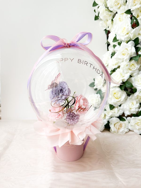 flower balloon - stuffed balloon - bloem ballon - bloem in ballon - bloemen in ballon - flowers in balloon