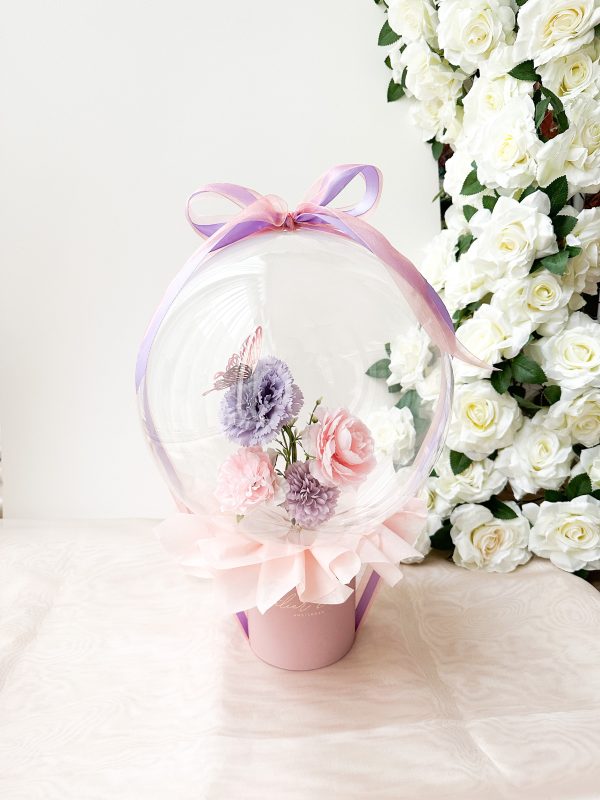 flower balloon - stuffed balloon - bloem ballon - bloem in ballon - bloemen in ballon - flowers in balloon