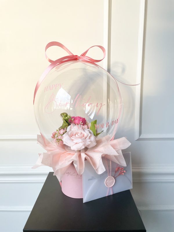 flower balloon - stuffed balloon - bloem ballon - bloem in ballon - bloemen in ballon - flowers in balloon