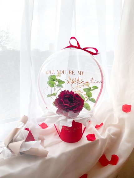 flower balloon - stuffed balloon - ballon - vday - valentijnsdag - valentine's day