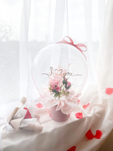 flower balloon - stuffed balloon - ballon - vday - valentijnsdag - valentine's day