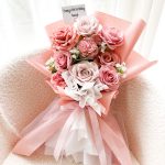 Flower Bouquet Large Oud Roze