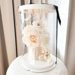 Flower Transparent Box Moederdag Creme Mix