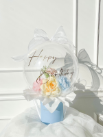 flower balloon - stuffed balloon - bloem ballon - bloem in ballon - bloemen in ballon - flowers in balloon