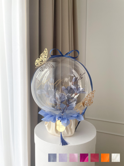 flower balloon - stuffed balloon - bloem ballon - bloem in ballon - bloemen in ballon - flowers in balloon
