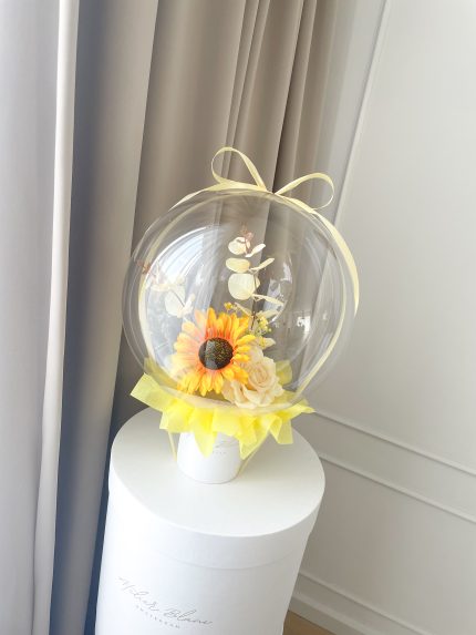 flower balloon - stuffed balloon - bloem ballon - bloem in ballon - bloemen in ballon - flowers in balloon